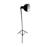 Lampe projecteur trépied gamelle émaillée design atelier