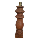 Large turned wooden lamp base