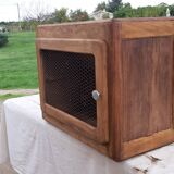 Industrial wood storage cabinet