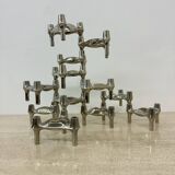 Large XL Candlestick by Fritz Nagel & Ceasar Stoffi and manufactured by BMF 1960’s nagelkandelaar