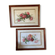 Paire de gouaches Bouquets de fleurs
