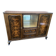 Art deco Chippendale sideboard Mid-century vintage 1950 Burl walnut