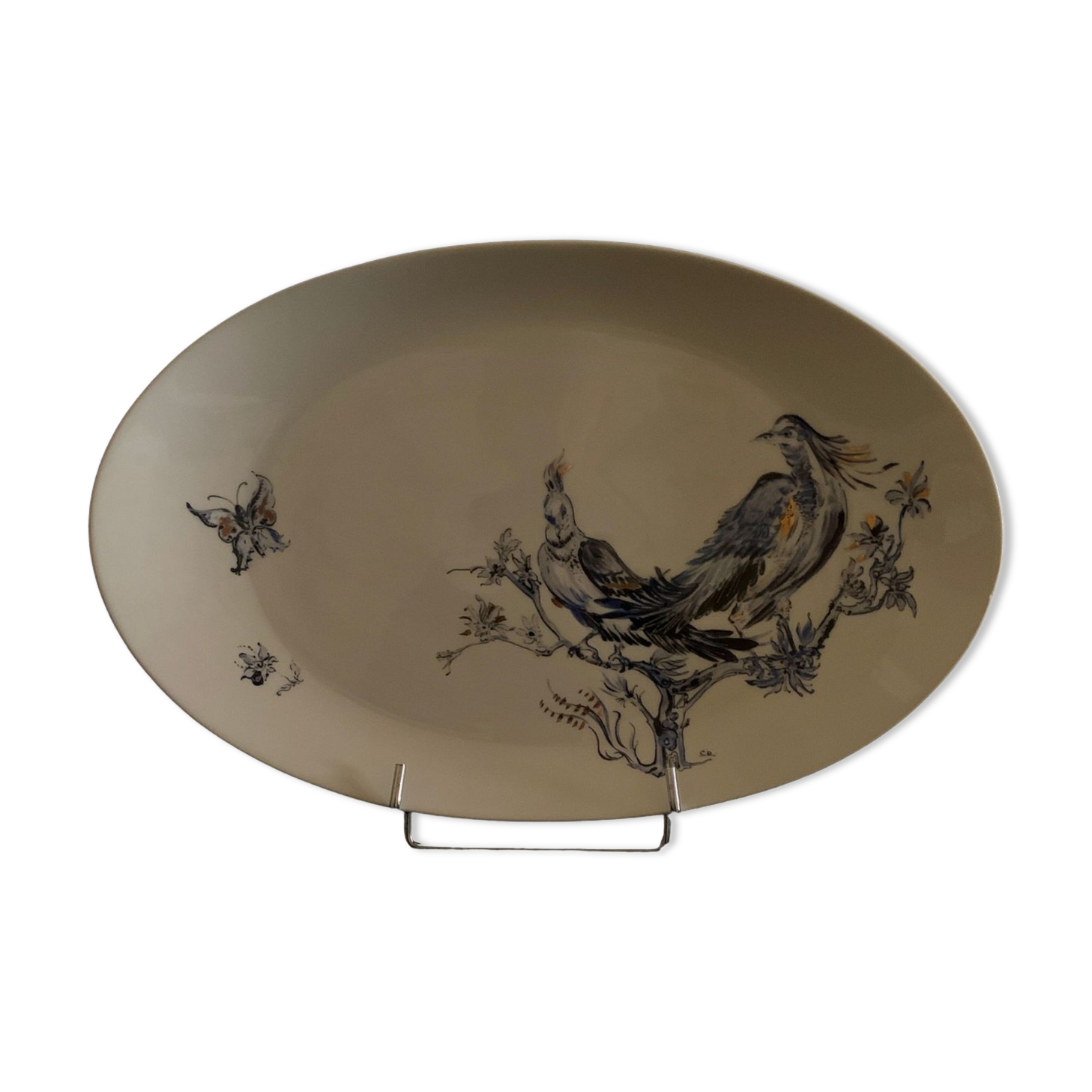Plate signed Arsberg, "The Buffoon" after a model from the Royal Manufacture of Sèvres.