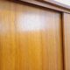 Vintage oak wardrobe from the 1960s.