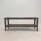 Italian Bamboo and Rattan Coffee Table, 1980s