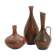 Trois vases en grès à décor de glaçure brunâtre Carl-Harry Stålhane