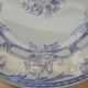 3 antique flat plates in ironstone