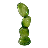 Vintage soliflore vase in bubbled glass paste