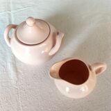 Sweeten and creamer Digoin Sarreguemines powder pink