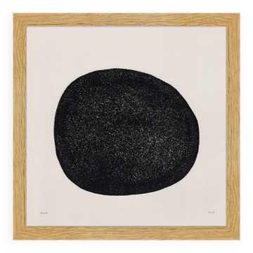 Peinture abstraite sur papier signée Eawy