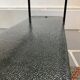 Vintage glass and steel coffee table Years 50