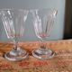 2 WINE GLASSES IN CUT BACCARAT CRYSTAL, 19TH CENTURY PERIOD CIRCA 1850 - 11.4CM