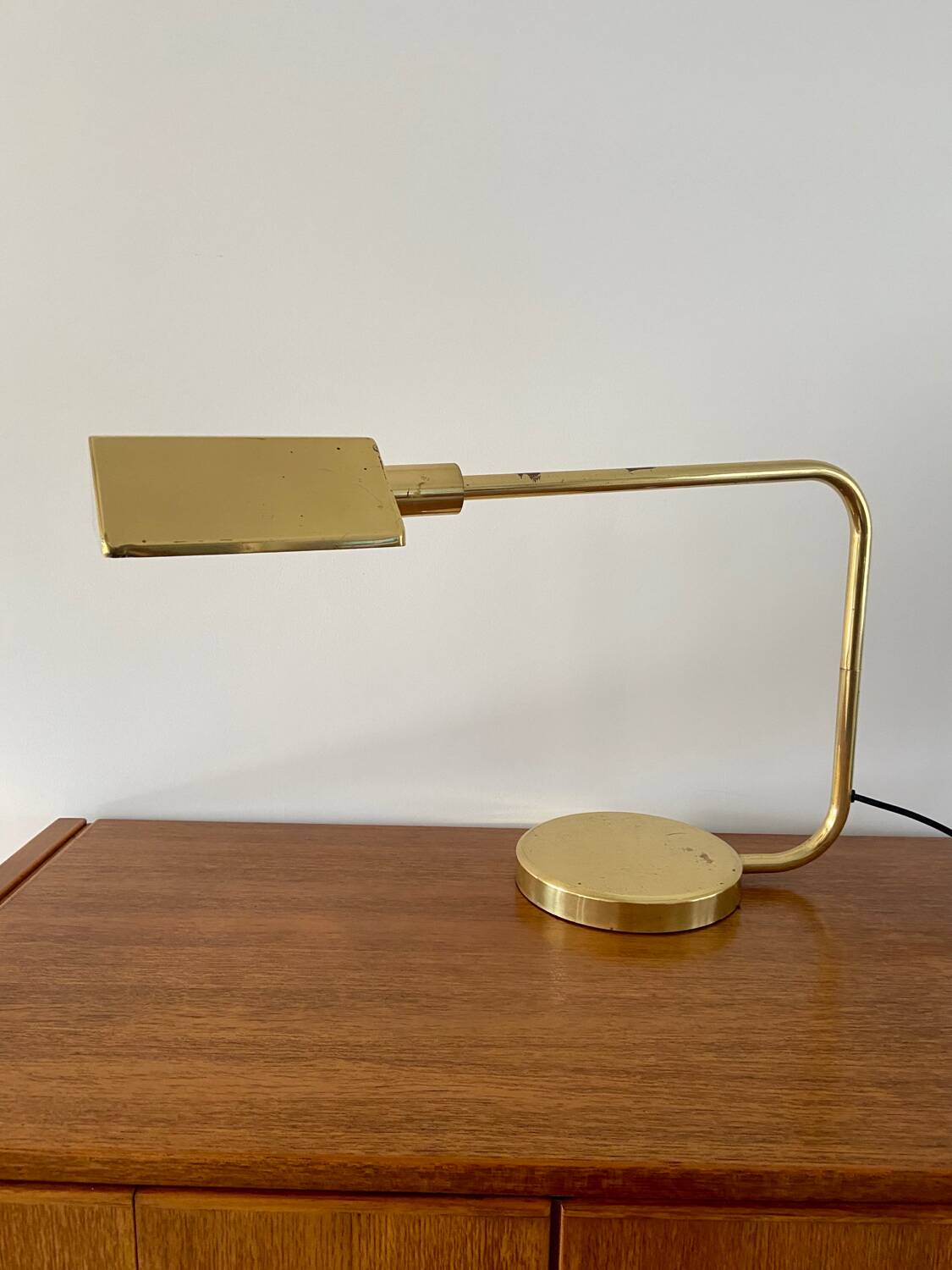 Brass desk lamp