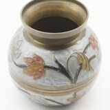 Email and vintage brass vase