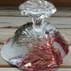 Glass fruit bowl with colored relief insp. Walther Glas