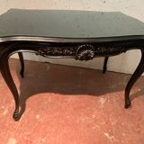 Louis XV style desk in black wood Napoleon III, XIX century