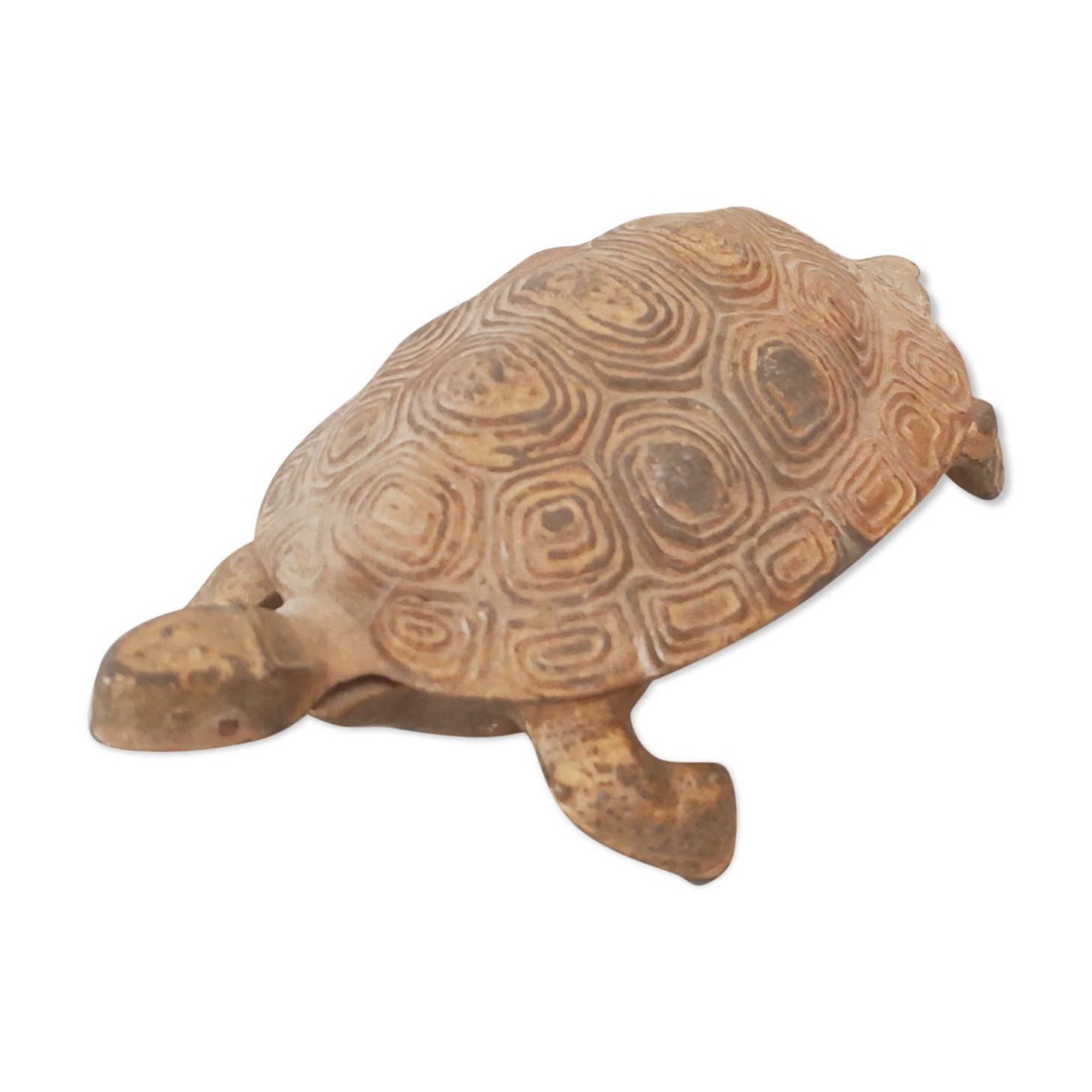 Turtle brass ashtray