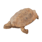 Turtle brass ashtray