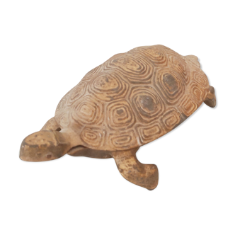 Turtle brass ashtray