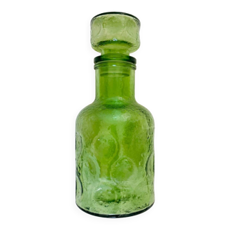 Carafe vintage seventies verre vert