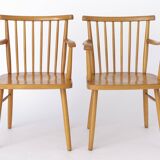 Pair Lübke Chairs 1950s Vintage Germany
