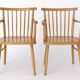 Paire de chaises Lübke années 1950 Vintage Allemagne