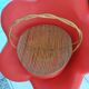Old fruit basket or other wicker. Foot shower.