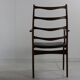 Grained rosewood danish design armchair by Johannes Andersen