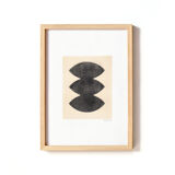 Painting on frameless paper M491 signed Eawy