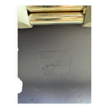 Set of 4 Kartell Maui Chairs — Navy Blue Polypropylene Seats, Chrome Legs, by Vico Magistretti