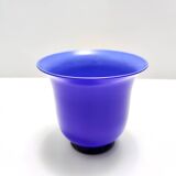 Royal Blue Opaline Glass Vase by Paolo Venini, "Anni Trenta" series