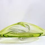 Mid-Century Crystal Art Glass Fruit Bowl from Val Saint Lambert, Belgium, 1960s
