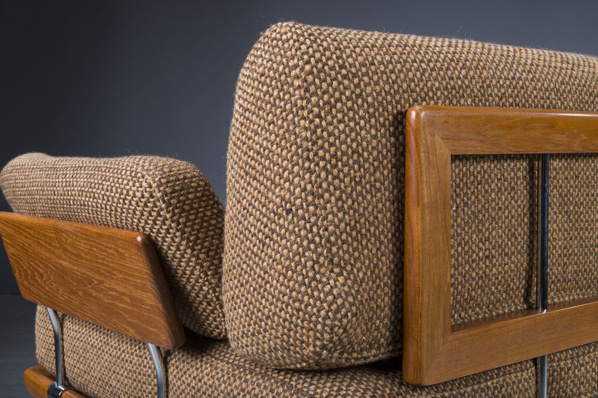 Danish Teak Fd 417 3 Seats Sofa Model Minerva by Peter Hvidt and Orla Molgaard-Nielsen for France &