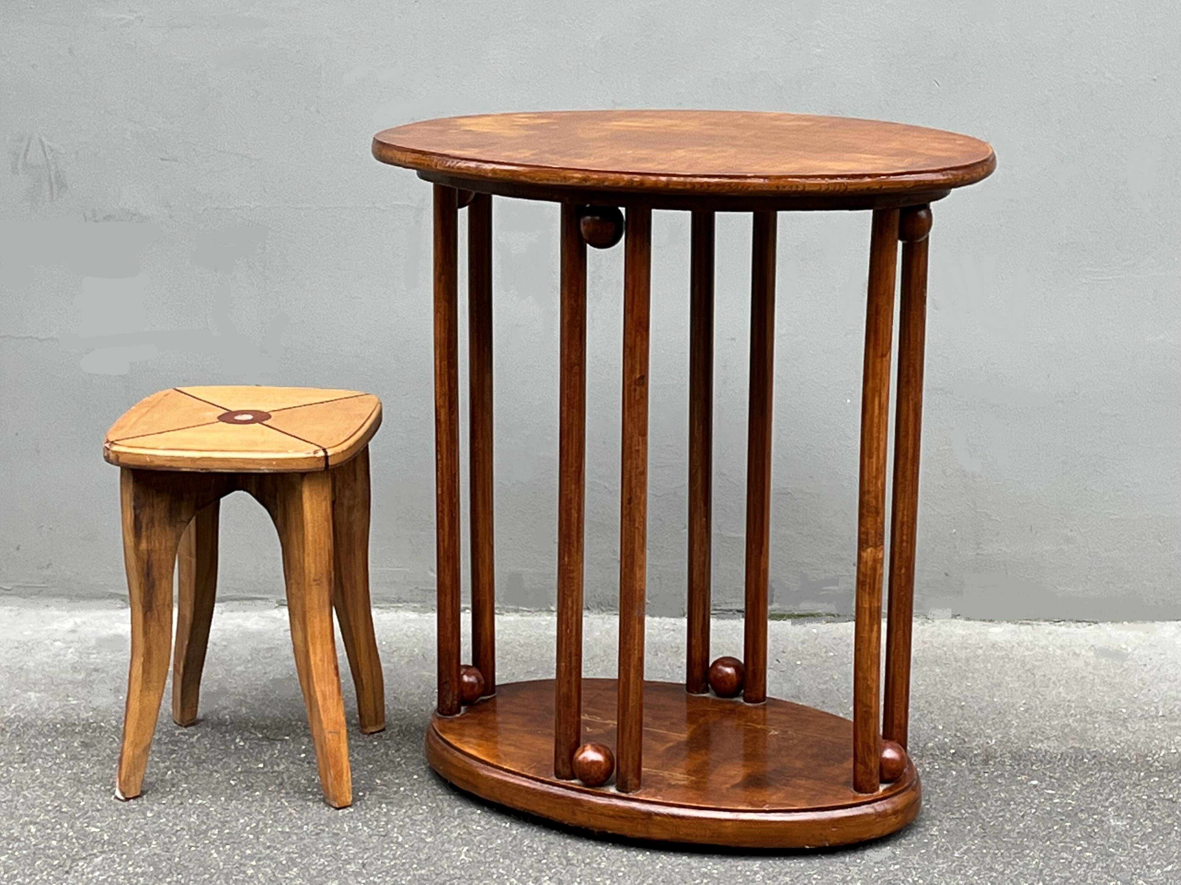 Josef Hoffmann Art Nouveau pedestal table