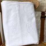 Mixed fabric with monogram