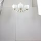 Mid-century Italian Brass and Opaline Chandelier