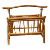 Vintage rattan magazine rack 1960/70