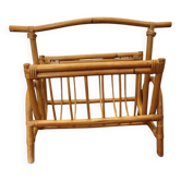 Vintage rattan magazine rack 1960/70