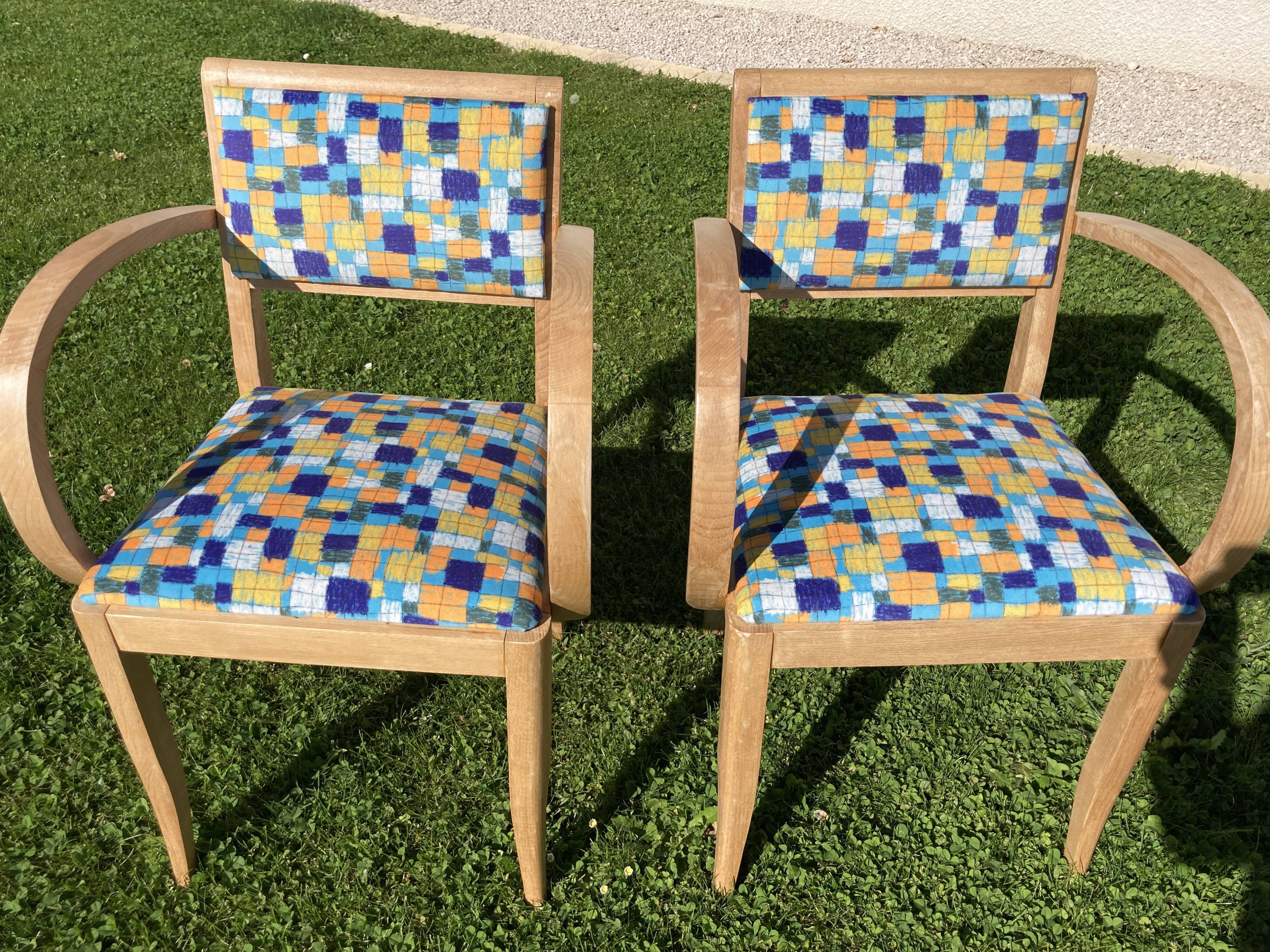 Paire de fauteuils bridge
