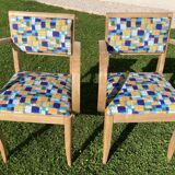 Paire de fauteuils bridge
