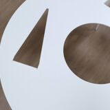 Ulyssimo minimal round coffee table by U. Müller Reisser 1990s