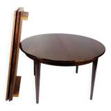 Round Dining Table With Extensions Model 55 Made In Mahogany By Omann Jun