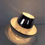 Pair of vintage Space Age chrome pendant lights