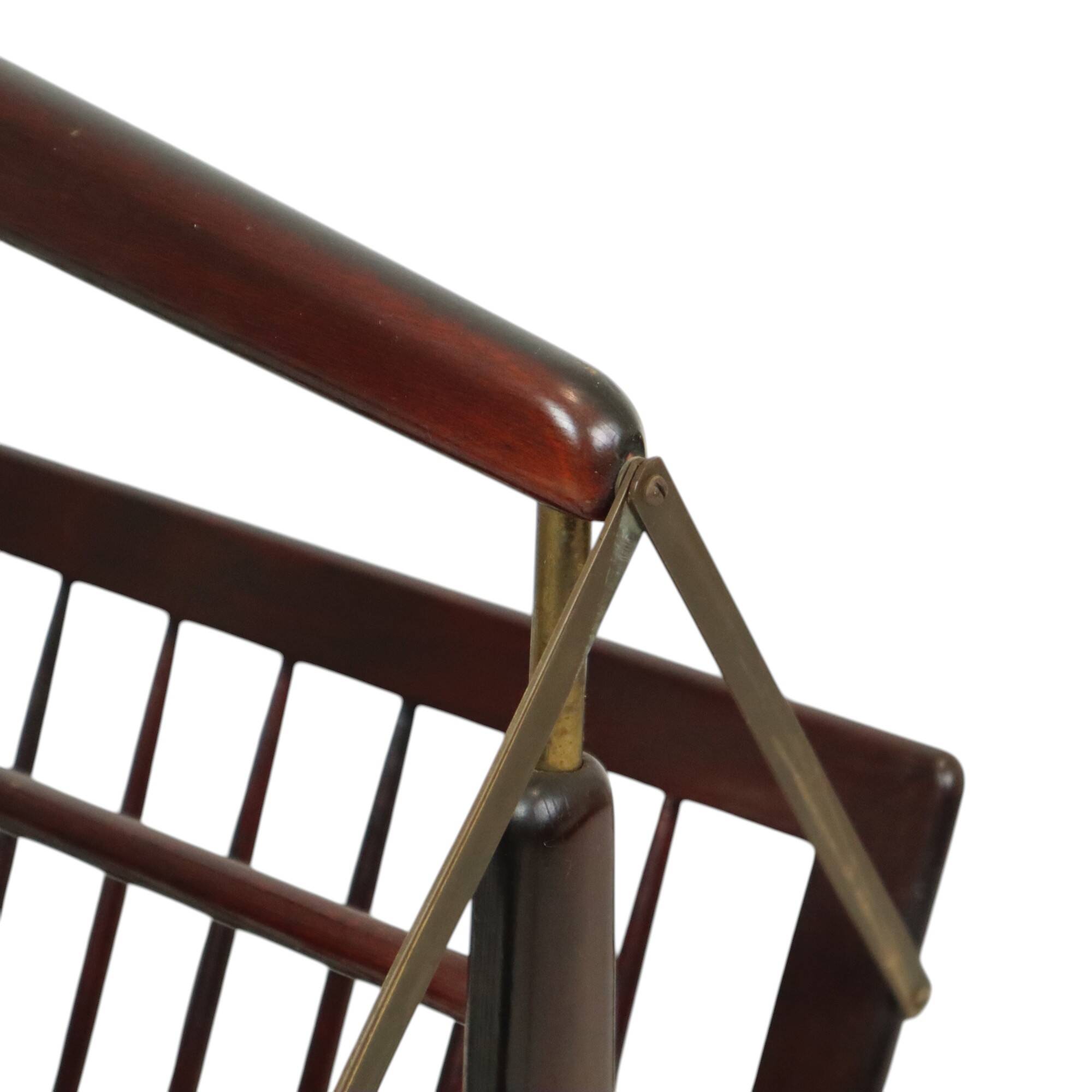 Porte-revues italien en bois Cesare Lacca