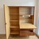 Meuble de rangement secrétaire années 70 en bois
