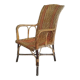 Fauteuil rotin vintage design art deco 1950