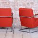 Bauhaus Armchairs in Beech & Chrome attributed to Mücke-Melder, Czech, 1930s, Set of 2