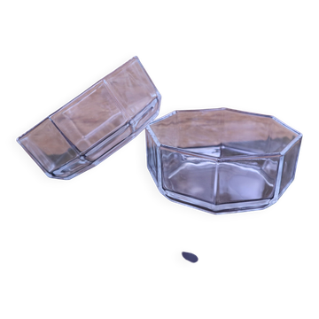 Set of 2 Arcoroc Octime vintage ramekins