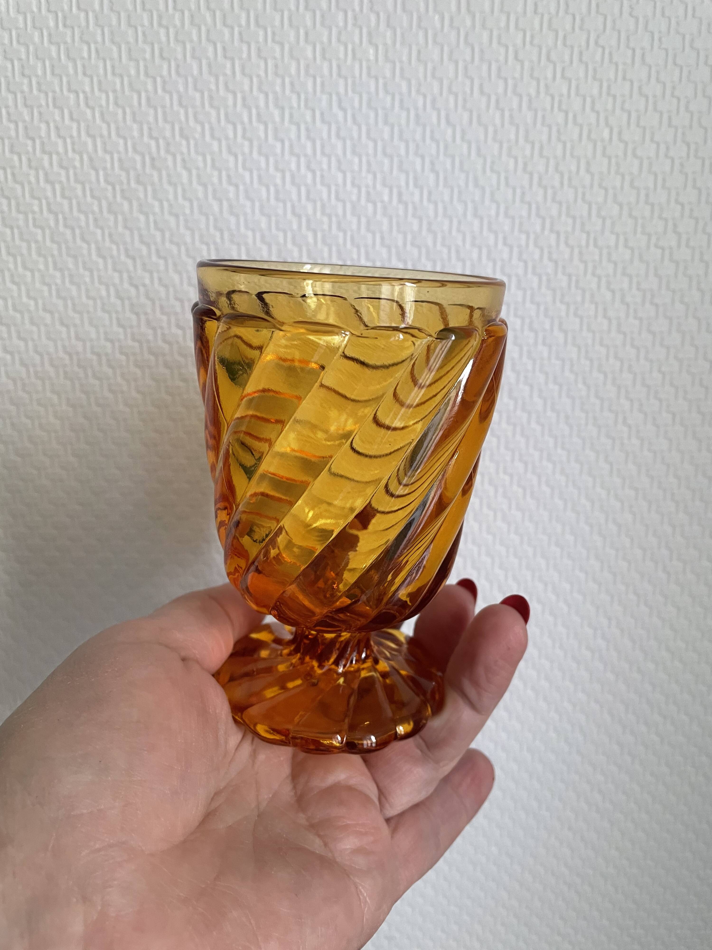 Baccarat amber glasses