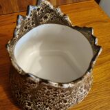 Brown ceramic planter